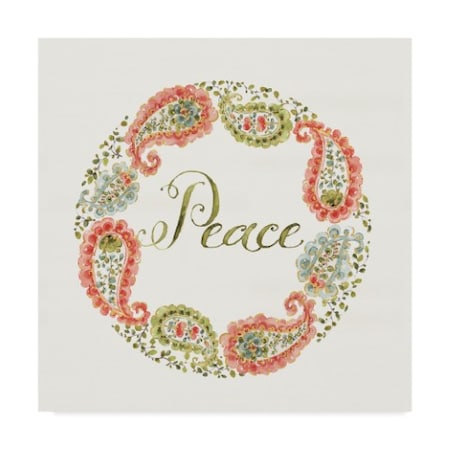 Lisa Audit 'Home For The Holidays Peace' Canvas Art,35x35